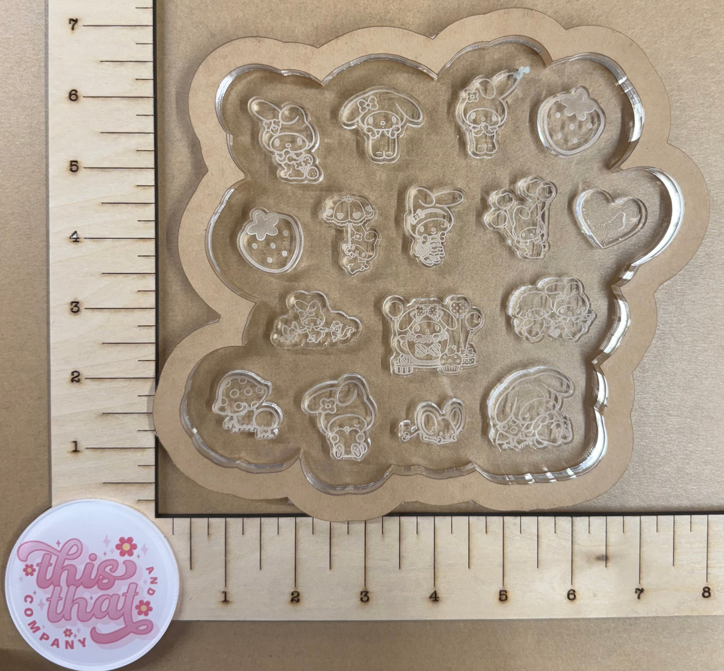 Silicone Mold for Resin | Kawaii White Bunny Rabbit Stud/ Bit Palette