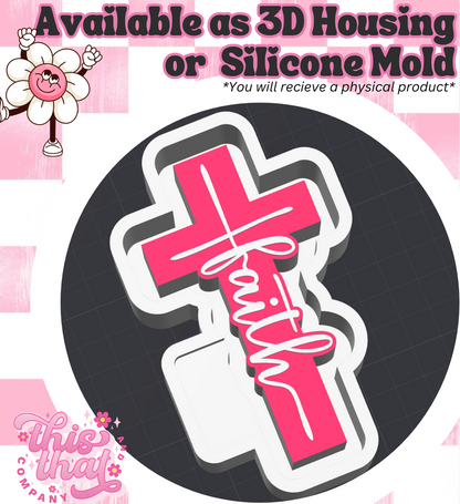 Freshie | Silicone Mold | Faith Cross