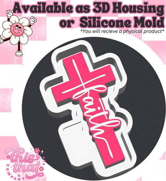 Freshie | Silicone Mold | Faith Cross