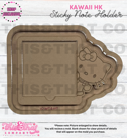 Silicone Mold for Resin | Kawaii San Cat Sticky Note Holder | SHOP EXCLUSIVE