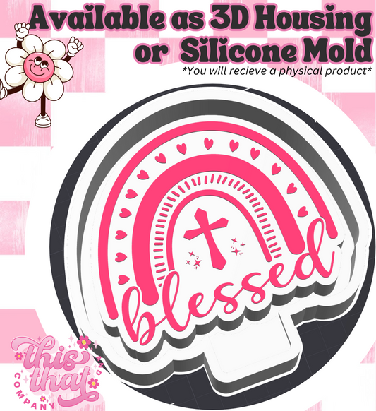 Freshie | Silicone Mold | Faith Blessed Rainbow