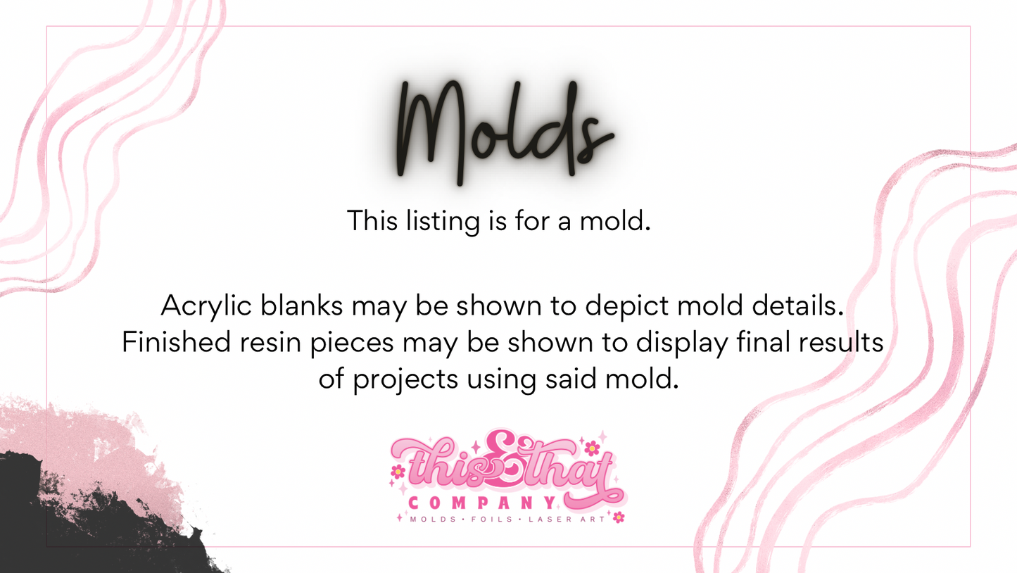 Silicone Mold For Resin | Lucky Charms Lipped Etched Coaster