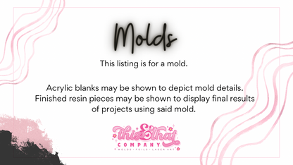 Silicone Mold For Resin | Lucky Charms Lipped Etched Coaster