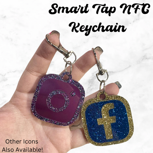 Acrylic Keychains | Smart Tap NFC Keychain