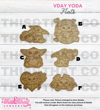 Silicone Mold For Resin | VDay Alien Flats