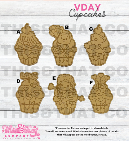 Silicone Mold | Valentines Day Cupcakes | SHOP EXCLUSIVE