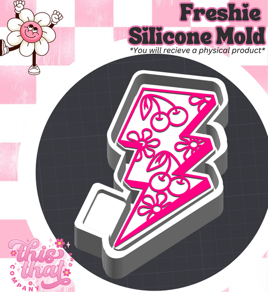 Freshie | Silicone Mold | Floral Cherry Thunder