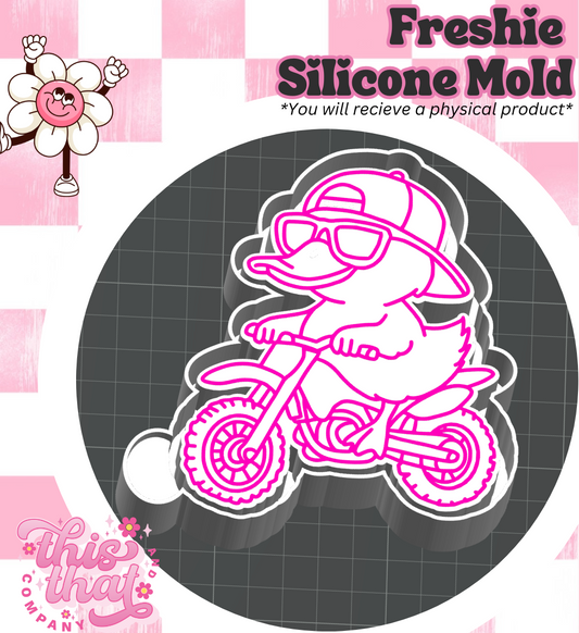 Freshie | Silicone Mold | Dirt Bike Duck