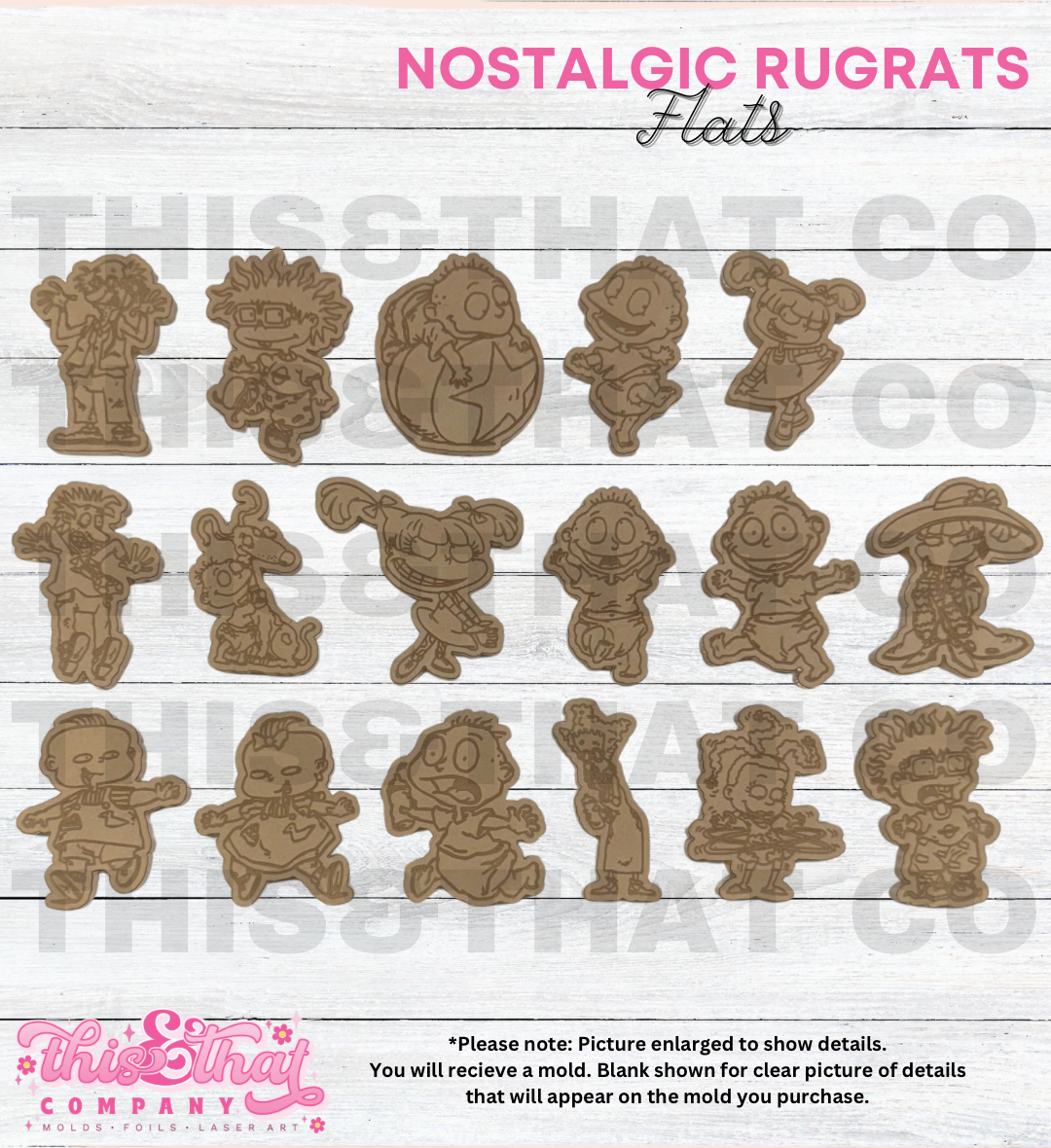 Silicone Mold For Resin | Nostalgic Baby Cartoon Flats