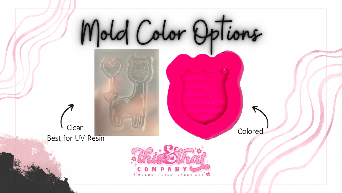 Silicone Mold For Resin | Lucky Charms Lipped Etched Coaster