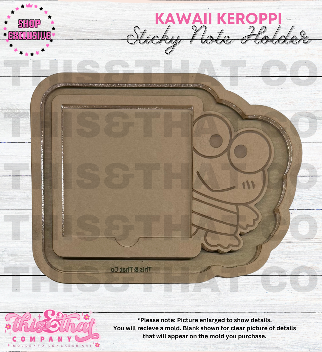 Silicone Mold for Resin | Kawaii San Frog Sticky Note Holder | SHOP EXCLUSIVE