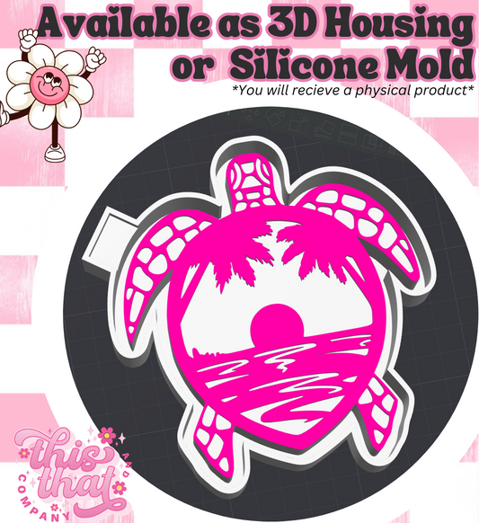 Freshie | Silicone Mold | Sunset View Turtle