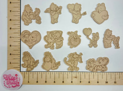 Silicone Mold For Resin | VDay Bear & Friends