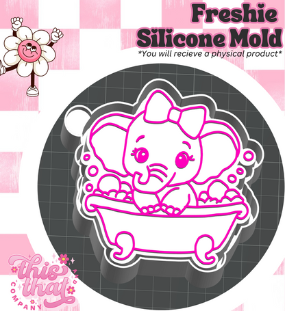 Freshie | Silicone Mold | Bubble Bathe Elephant