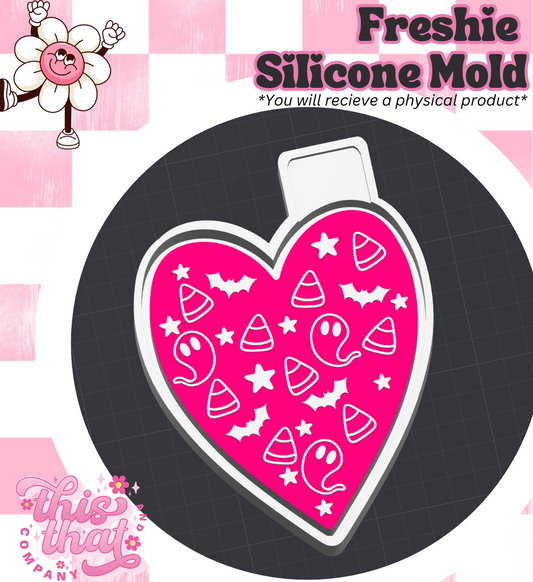 Freshie | Silicone Mold | Candy Corn Heart