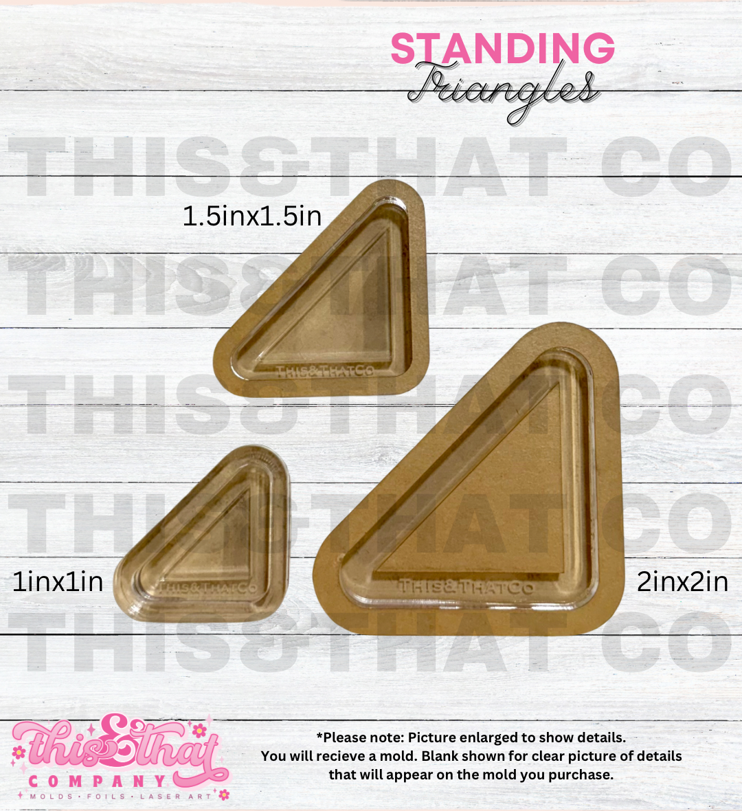 Silicone Mold For Resin | Standing Triangles