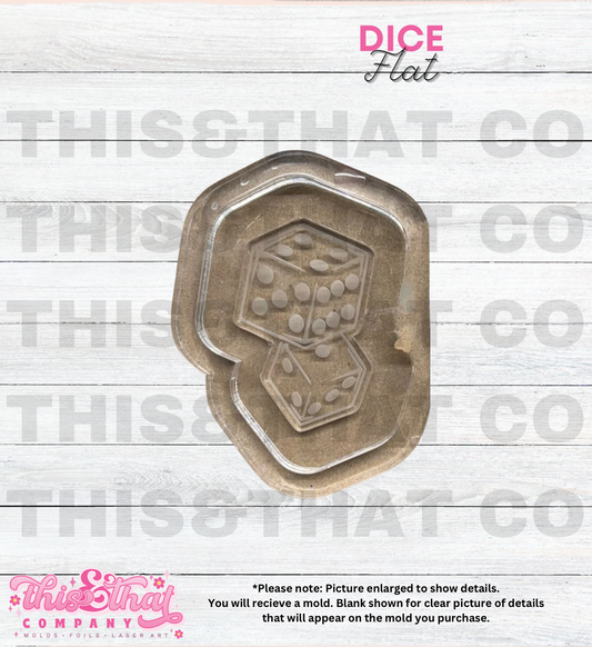 Silicone Mold For Resin | Rolling Dice Flat