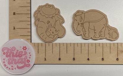 Silicone Mold For Resin | Elephant Character Flat