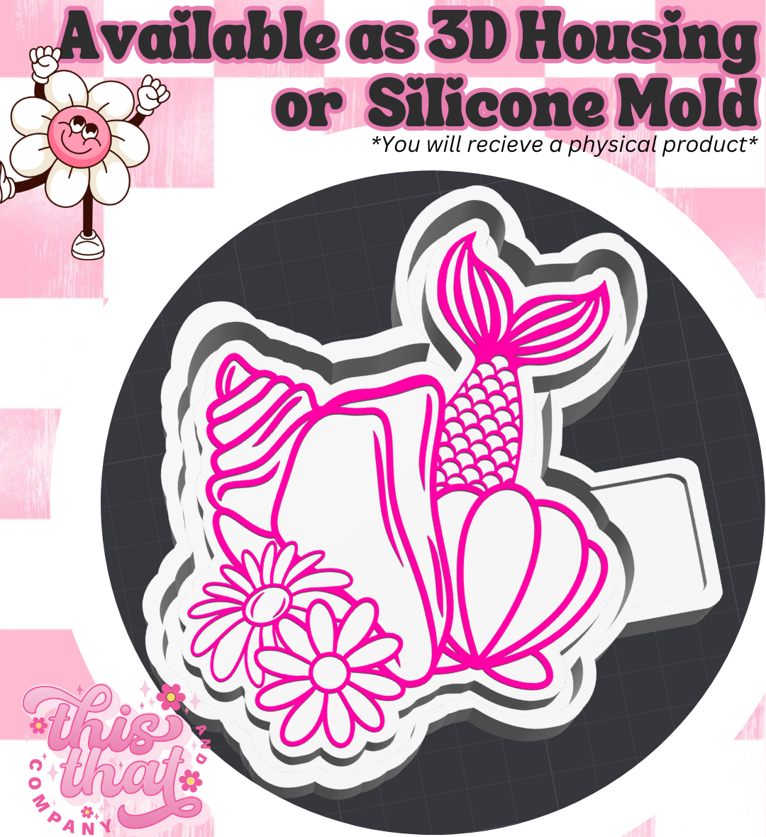 Freshie | Silicone Mold | Ocean Mermaid Vibes