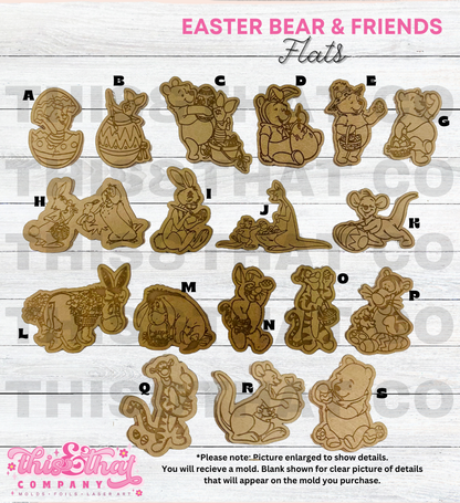 Silicone Mold For Resin | Easter Bear & Friends