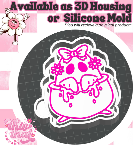 Freshie | Silicone Mold | Cauldron Girly Ghost