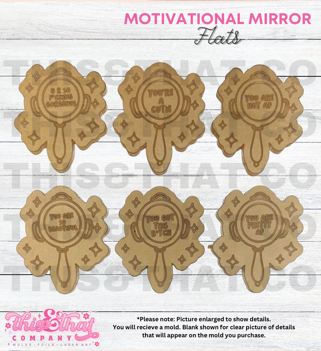 Silicone Mold For Resin |  Motivational Mirrors