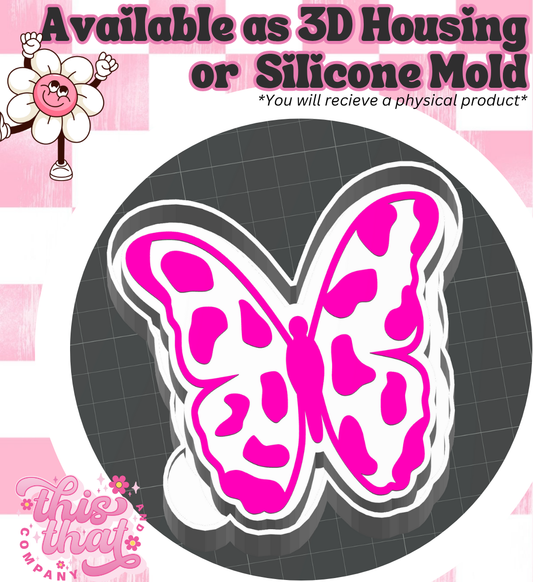 Freshie | Silicone Mold | Leopard Butterfly