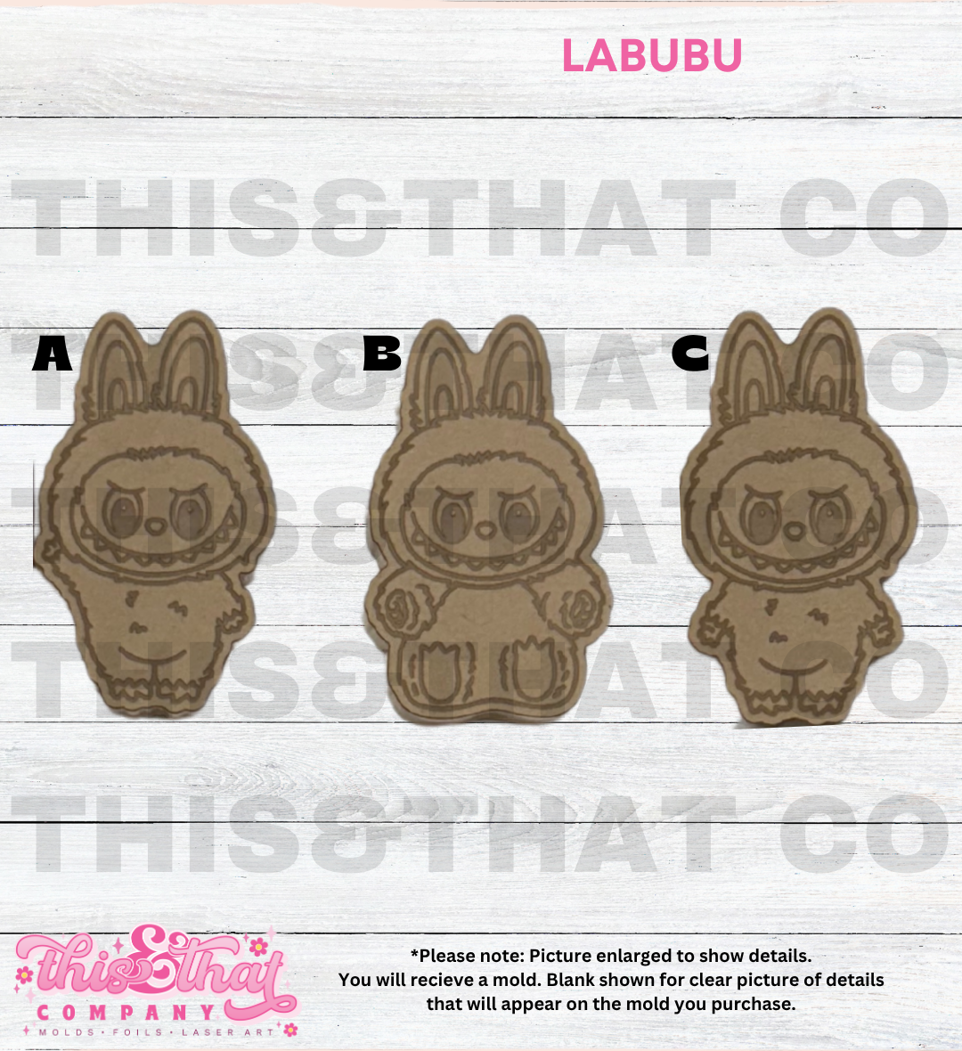 Silicone Mold for Resin | Monster Bubu Flats