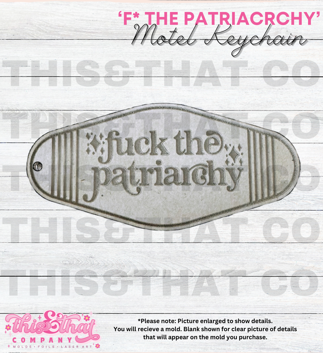 Silicone Mold For Resin | 'F The Patriarchy'