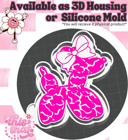 Freshie | Silicone Mold | Leopard Balloon Dog