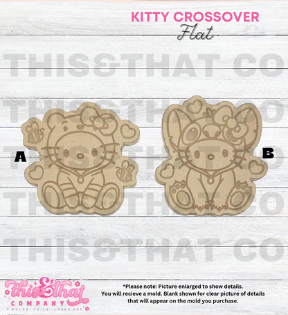 Silicone Mold For Resin | Kitty Crossover Flats