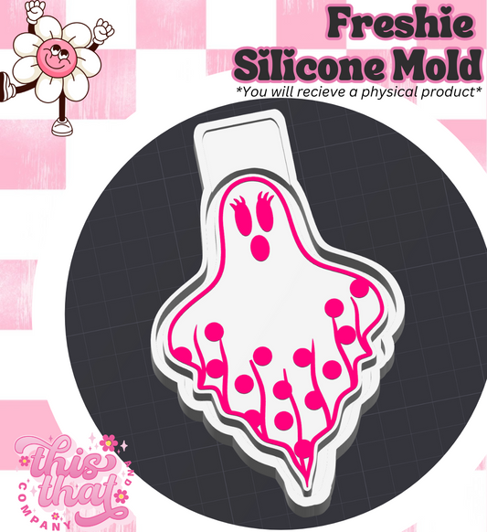 Freshie | Silicone Mold | Polka Dot Ghost
