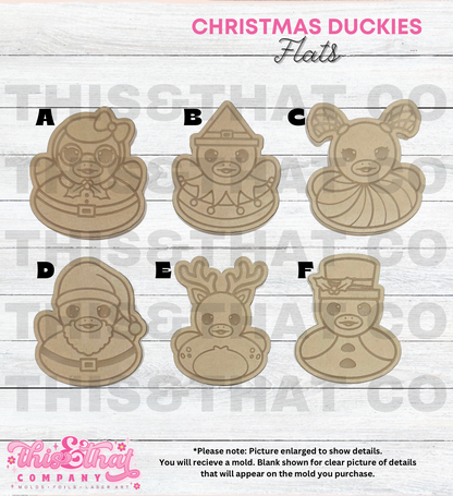 Silicone Mold For Resin |  Christmas Duckies