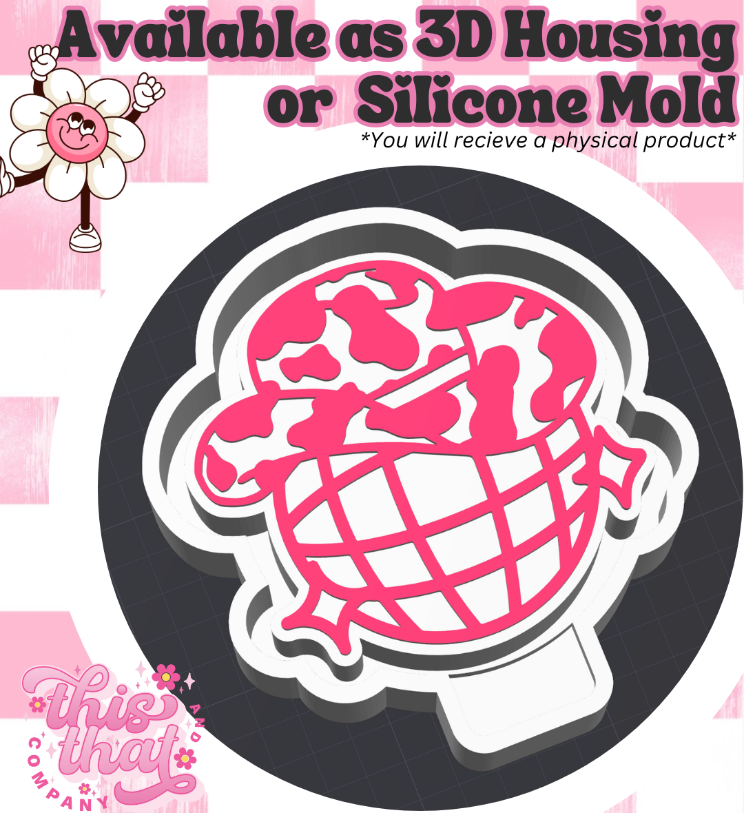 Freshie | Silicone Mold | Cowboy Disco Ball