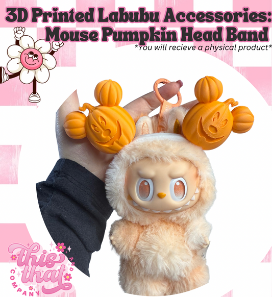 Figure Costume | Keychain Figures | Mouse Pumpkin Headband