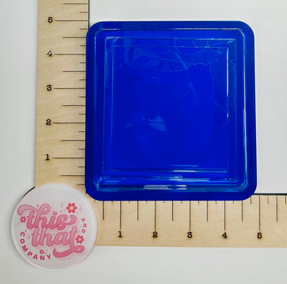 Silicone Mold For Resin |  Square Tray / Lipped Coaster