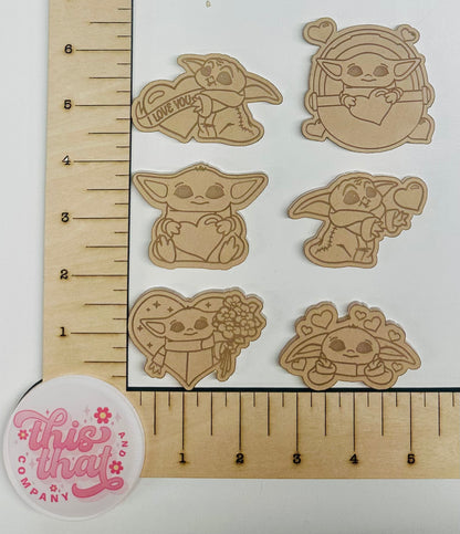 Silicone Mold For Resin | VDay Alien Flats