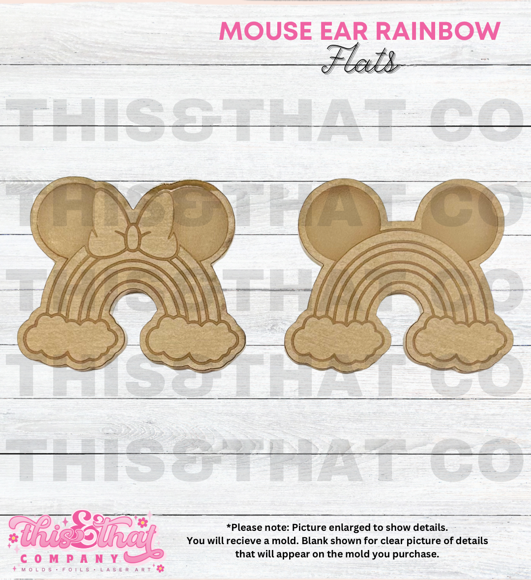 Silicone Mold For Resin | Mouse Ear Rainbows
