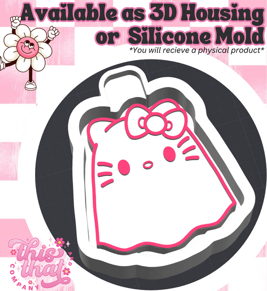 Freshie | Silicone Mold | Ghost Kitty
