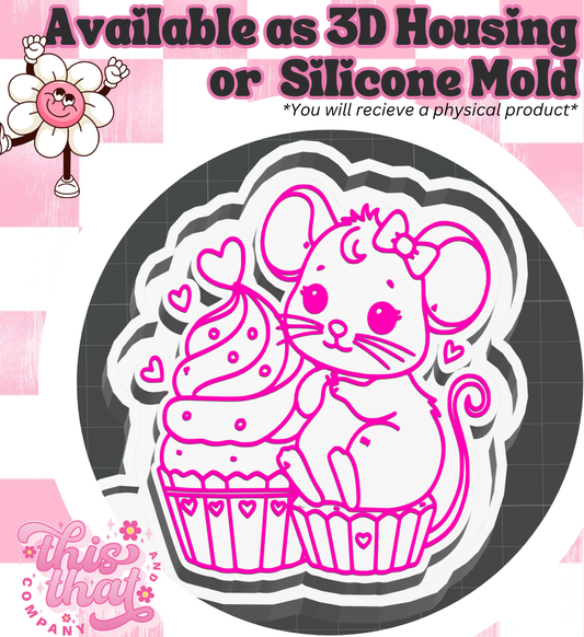 Freshie | Silicone Mold | Cupcake Mouse