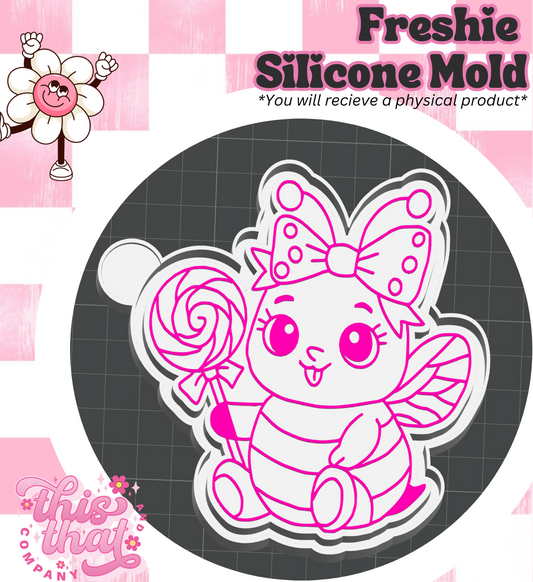 Freshie | Silicone Mold | Lollipop Bee