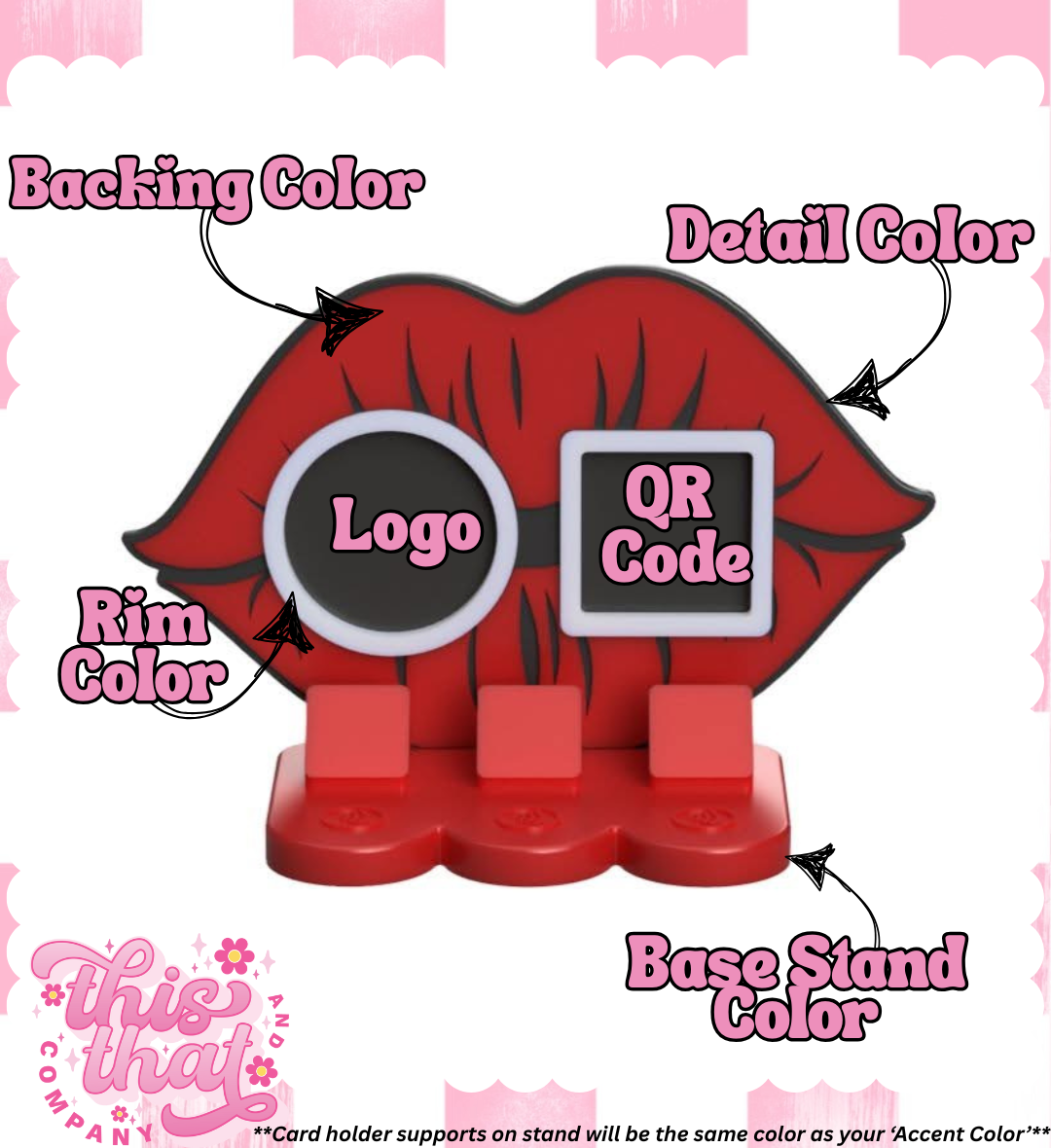 3D Print | Payment Station | FULLY CUSTOMIZABLE | Lips