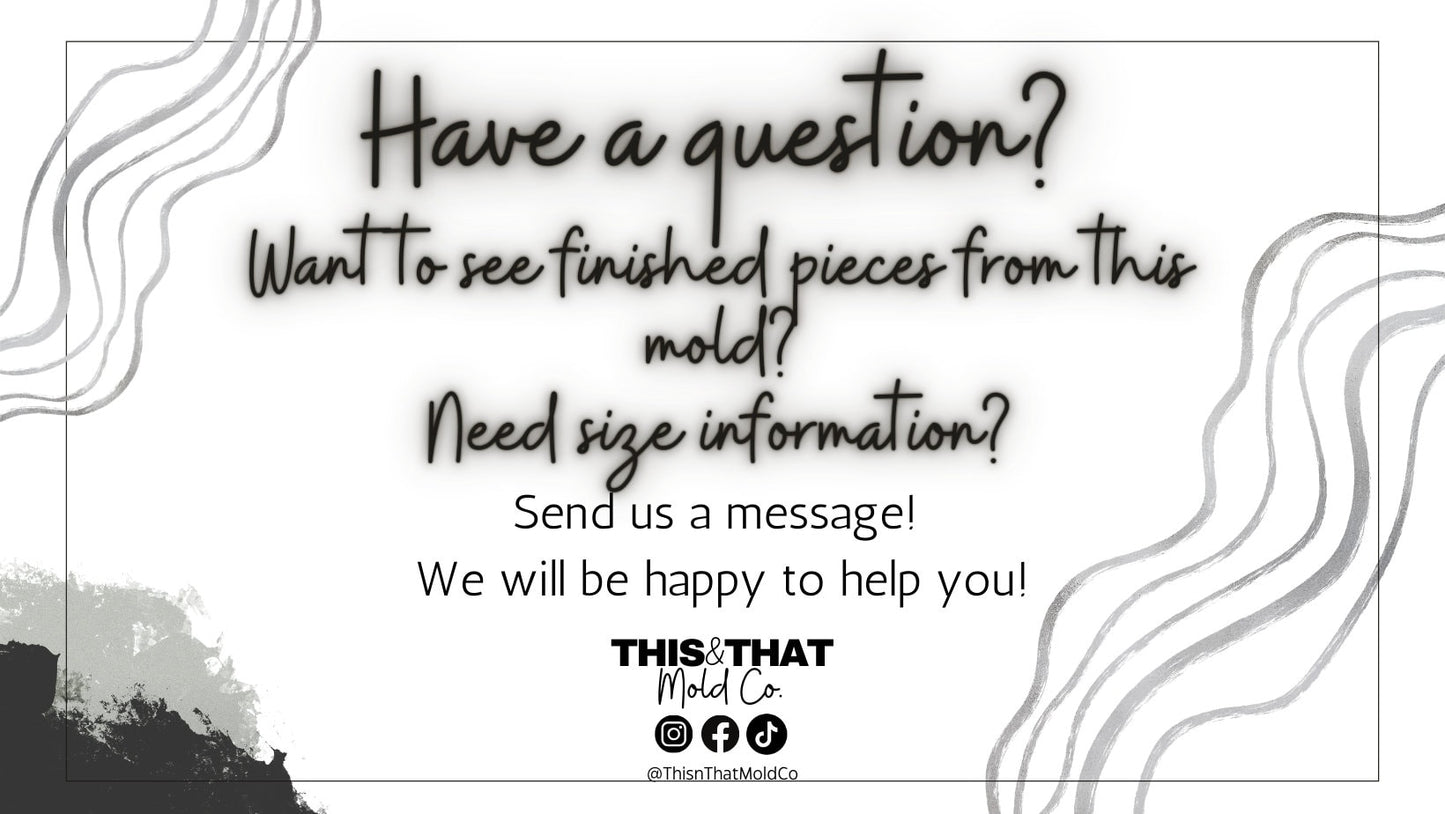 Silicone Mold For Resin | Umbrella Animals Palette