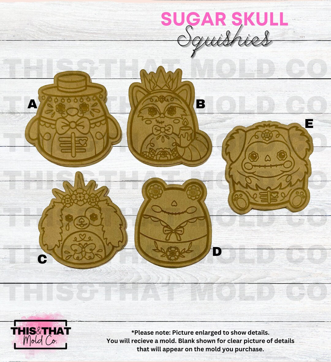 Silicone Mold For Resin | Sugar Skull Squishies