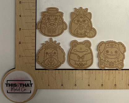 Silicone Mold For Resin | Sugar Skull Squishies