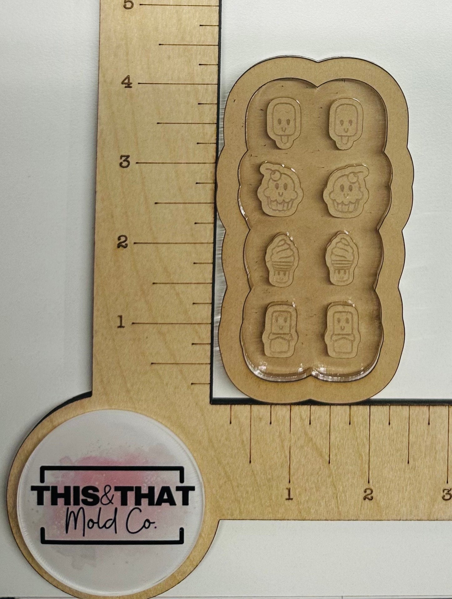 Silicone Mold For Resin | Kawaii Ice Cream Studs/ Bits