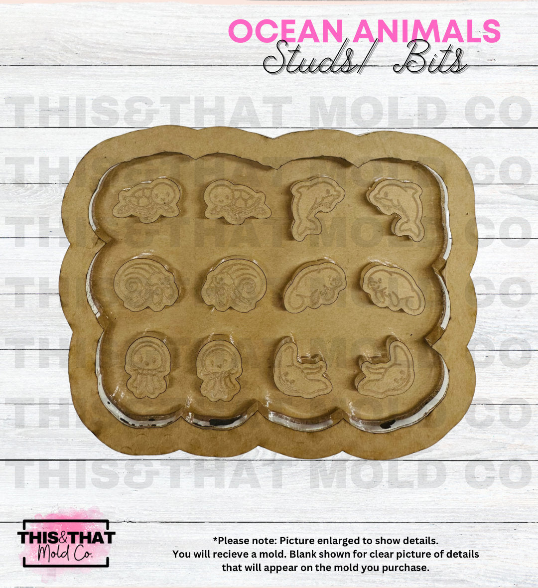 Silicone Mold For Resin | Ocean Animal Studs/Bits
