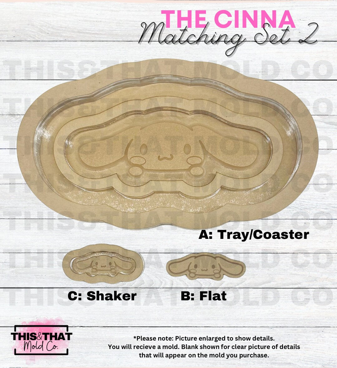 Silicone Mold For Resin | Kawaii Dog Tray, Shaker, Flat Set