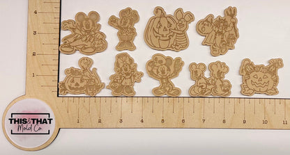 Silicone Mold For Resin | Halloween Mouse & Friends