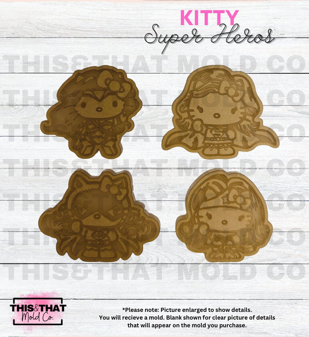 Silicone Mold For Resin | Kawaii Cat Super Hero
